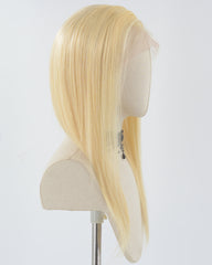 13*4 613 Blonde Human Hair Wig Straight Wig HT036