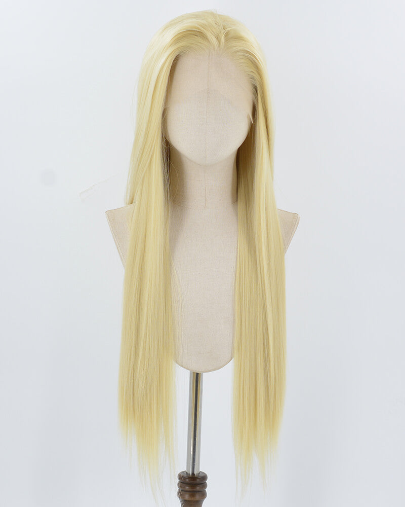 Blonde Long Straight Synthetic Lace Front Wig WW938