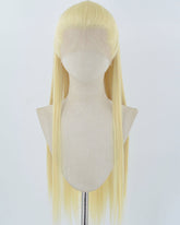 613 Blonde Straight Synthetic Lace Front Men's Wig MW054