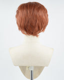 Copper Red Short Synthetic Lace Front Men's Wig MW009