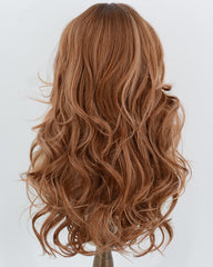 Ombre Copper Brown Wavy Synthetic Wig HW857