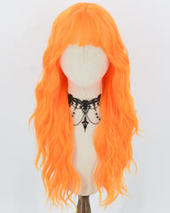 Orange Long Wavy Synthetic Wig HW867