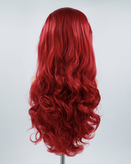 Red Wavy Synthetic Lace Front Wig WW310