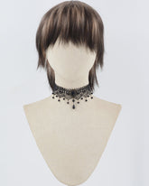 Blonde Black Short Synthetic Wig HW626