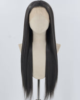 Grey Black Synthetic Lace Front Wig WW883