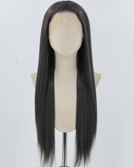 Grey Black Synthetic Lace Front Wig WW883
