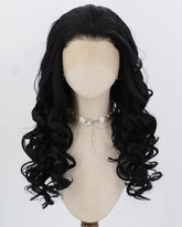 Black Wavy Synthetic Lace Front Wig WW1044