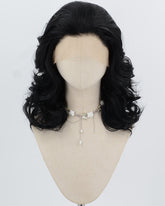 Black Wavy Synthetic Lace Front Wig WW250