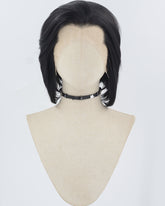 Black Short Synthetic Lace Front Men's Wig MW049