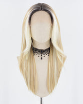 Ombre Blonde Strunk Stripe Synthetic Lace Front Wig WW700-1