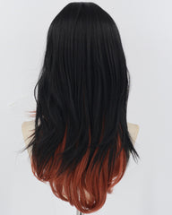 Orange Black Synthetic Wig HW721