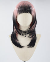 Pink Ombre Black Synthetic Wig HW437