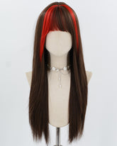 Black Red Synthetic Wig HW821
