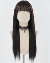 Black Straight Synthetic Wig HW553