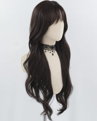 Black Long Wavy Synthetic Wig HW752