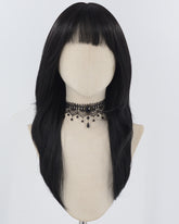 Black Natural Wavy Synthetic Wig HW709