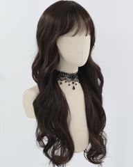 Natural Black Wavy Synthetic Wig HW629