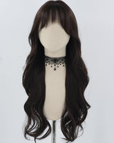 Black Long Wavy Synthetic Wig HW630