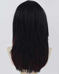 Black Red Synthetic Wig HW619
