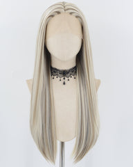 Blonde Strunk Stripe Brown Synthetic Lace Front Wig WW758