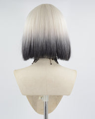 Short Blonde Ombre Black Synthetic Wig HW329