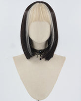 Blonde Black Bob Short Synthetic Lace Front Wig HW543