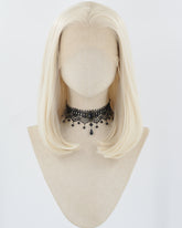 Short Platinum Blonde Synthetic Lace Front Wig WT073