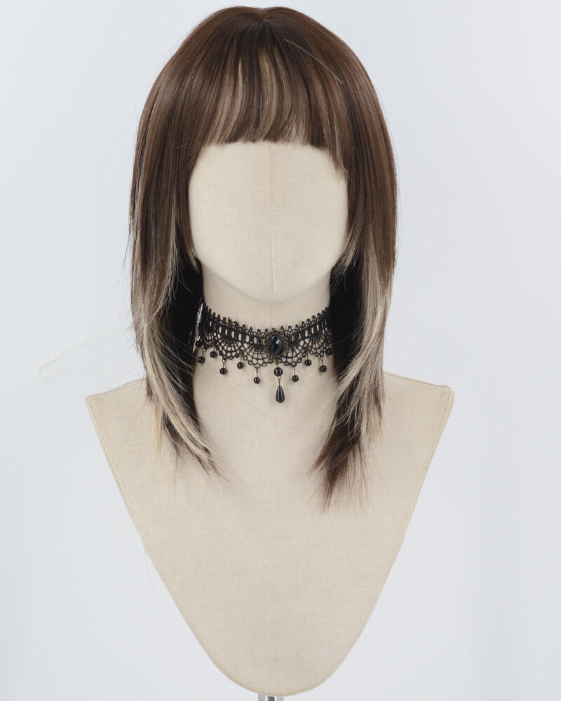 Brown Blonde Short Synthetic Wig HW708