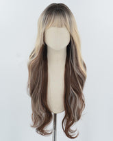 Blonde Brown Long Synthetic Wig HW728