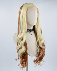 Blonde Ombre Brown Synthetic Lace Front Wig WW508