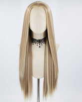 Blonde Streaked Synthetic Lace Front Wig WW425