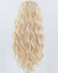 Mixed Blonde Wavy Synthetic Lace Front Wig WW760