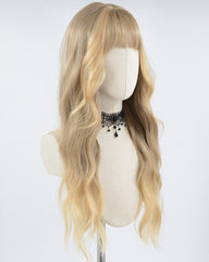 Blonde Brown Long Synthetic Wig HW442