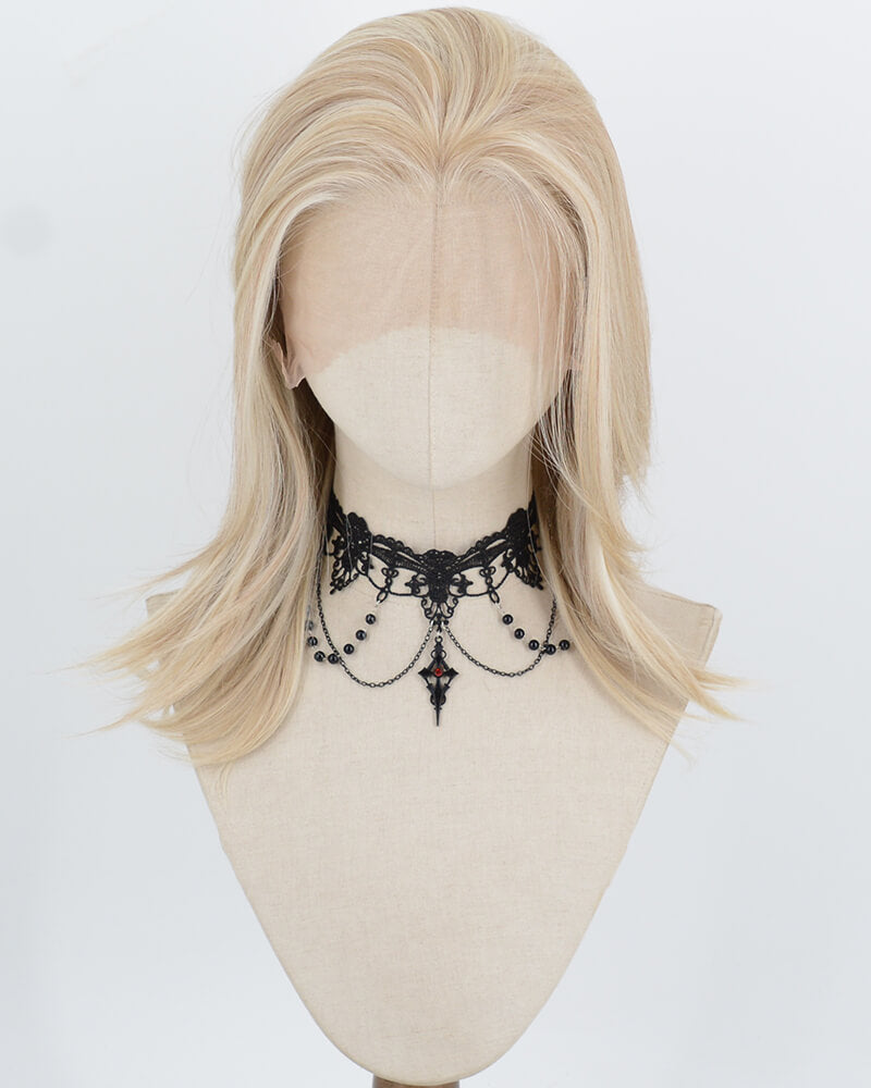 Blonde Highlights Synthetic Lace Front Wig WW1057