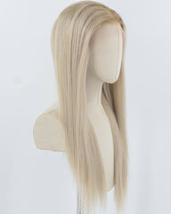 Ombre Ash Blonde Synthetic Lace Front Wig WW928