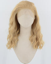 Curly Blonde Synthetic Lace Front Wig WW967
