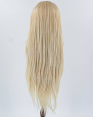 30Inch Skunk Stripe Blonde Brown Synthetic Lace Front Wig WW804