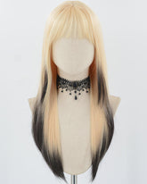 Blonde Ombre Black Synthetic Wig HW651