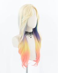 Blonde Ombre Orange Synthetic Wig HW475