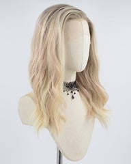 Ombre Blonde Synthetic Lace Front Wig WW594