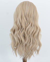 Blonde White Highlights Synthetic Lace Front Wig WW1074