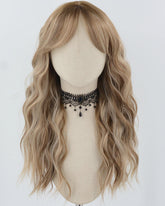 Mixed Blonde Curly Synthetic Wig HW647