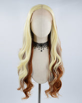 Blonde Ombre Brown Synthetic Lace Front Wig WW508