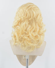 Blonde Wavy Short Synthetic Lace Front Wig WW955