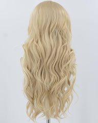 Blonde Long Wavy Synthetic Lace Front Wig WW892