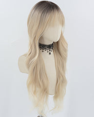 Ombre Blonde Wavy Synthetic Wig HW717