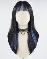 Blue Black Synthetic Wig HW433