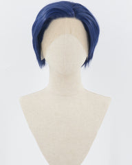 Dark Blue Short Synthetic Lace Front Wig MW011
