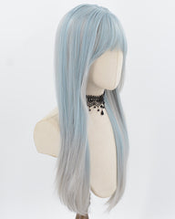 Blue Grey Synthetic Wig HW815