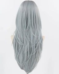 Ombre Blue Long Synthetic Wig HW682